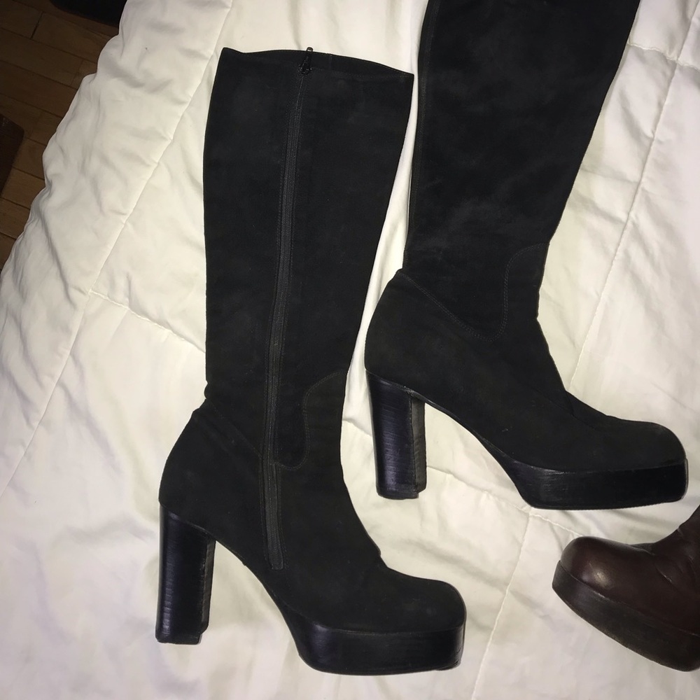 Varda knee high boots handmade in italy